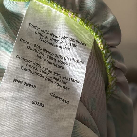 Motherhood Maternity Women's Beach Bump Ruffle-Front One shoulder swimsuit - Picture 7 of 9